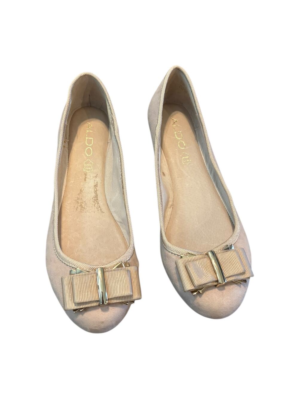 Aldo Vara Ballet Flats Pink Decorative Bow Size 6.5